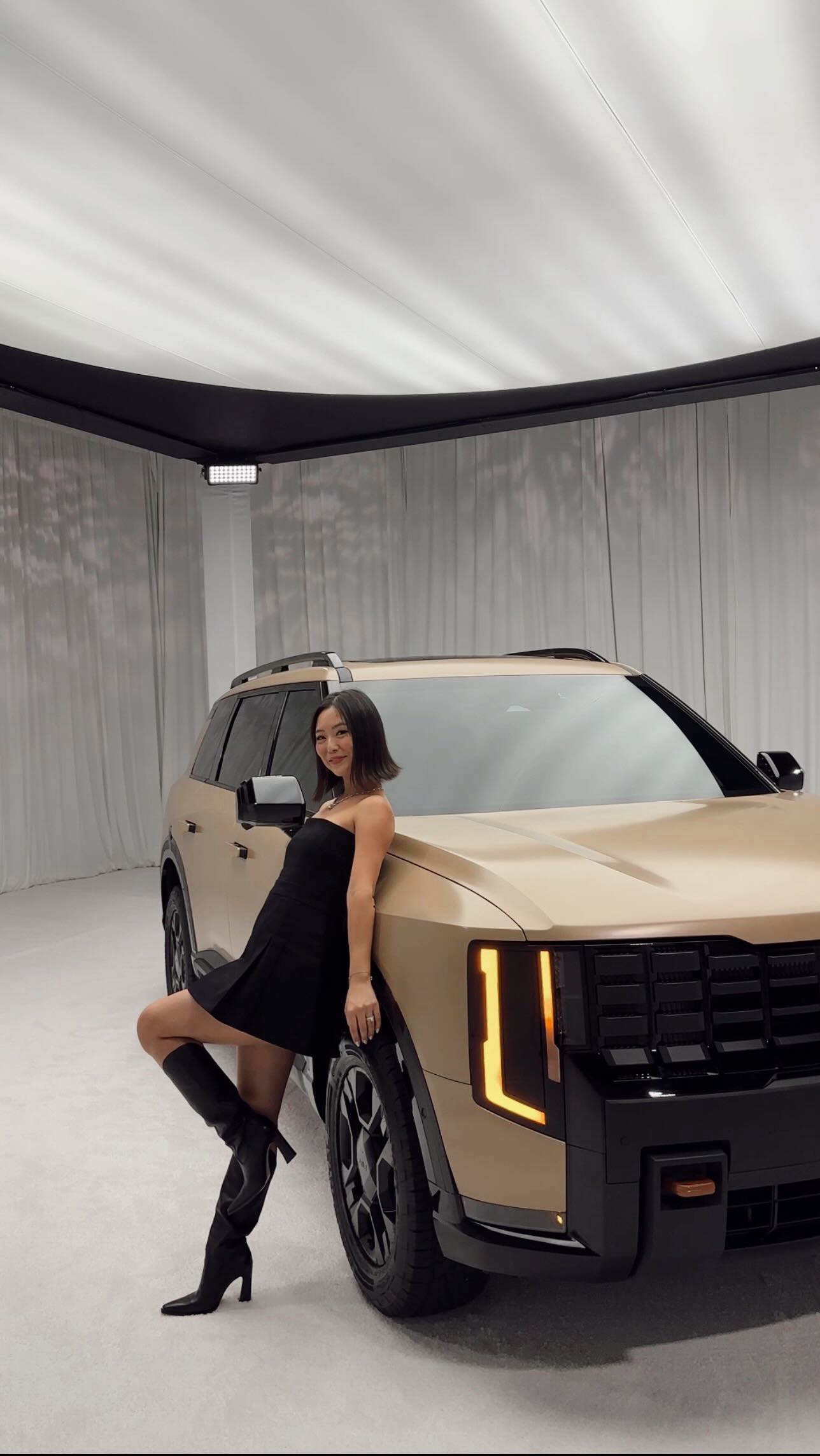 Instagram post by @aimzyooon for Kia. Caption reads: #ad probably the coolest thing i’ve seen in the....