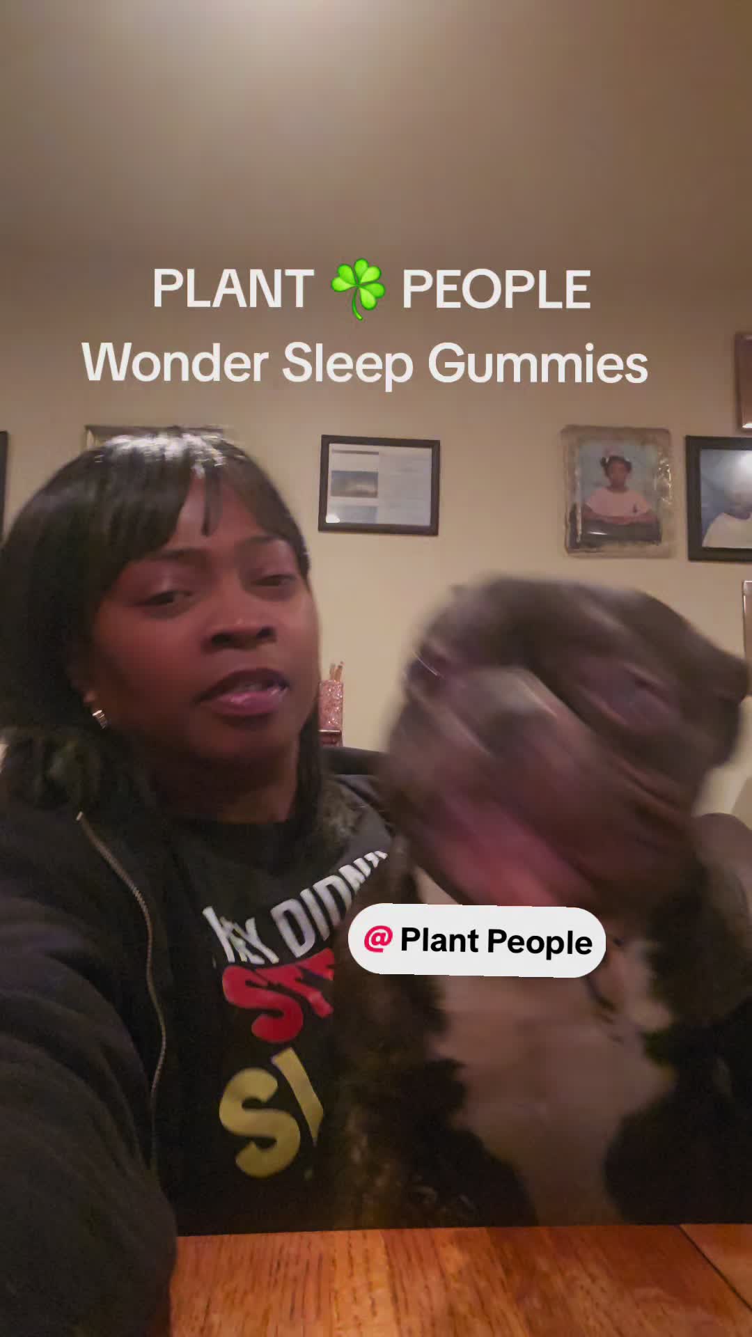 TikTok post by @gina9048 for Plant People. Caption reads: [...] Gummies for Night Time Peace 💤 @Plant....