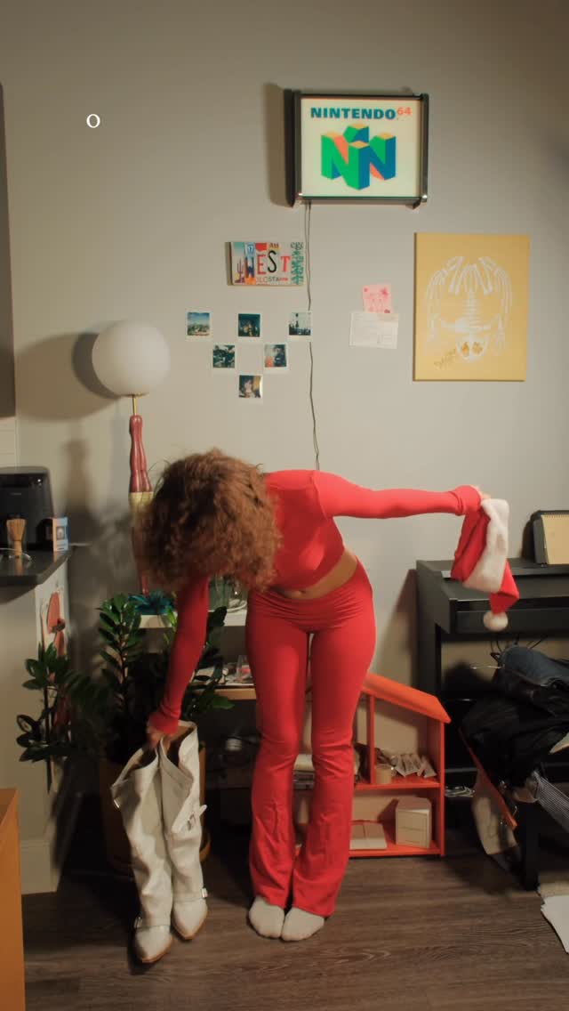 Instagram post by @claralilywest for Poshmark. Caption reads: feeling much better knowing I have my outfits....