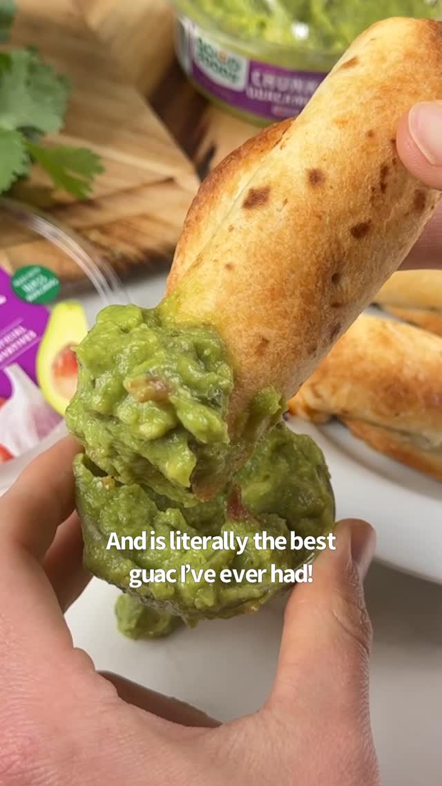 Instagram post by @ketosnackz for Good Foods. Caption reads: Say “YUM” if you would eat these Crispy Taquitos....