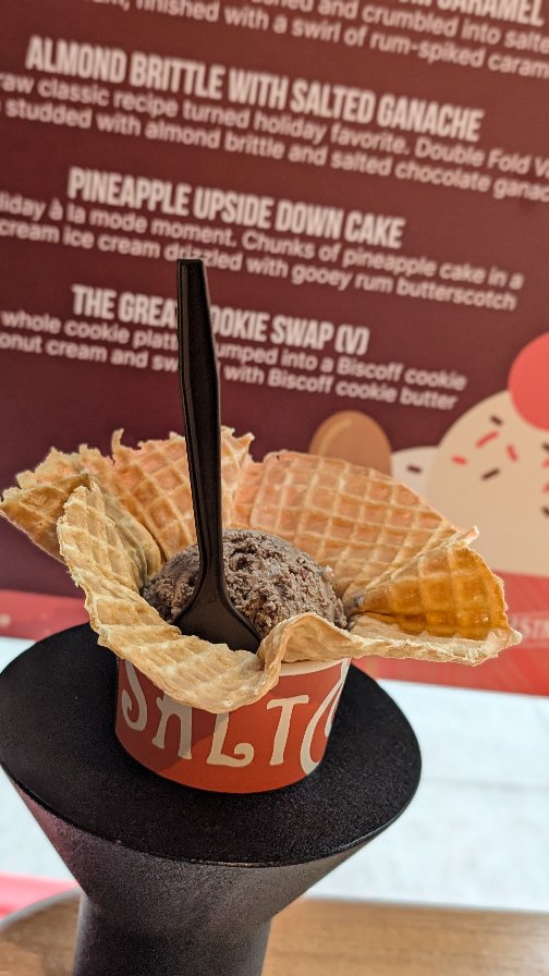 Instagram post by @novelleandmommy for Salt & Straw. Caption reads: Holiday scoops done right 🎄🍨
I’m loving Salt &....
