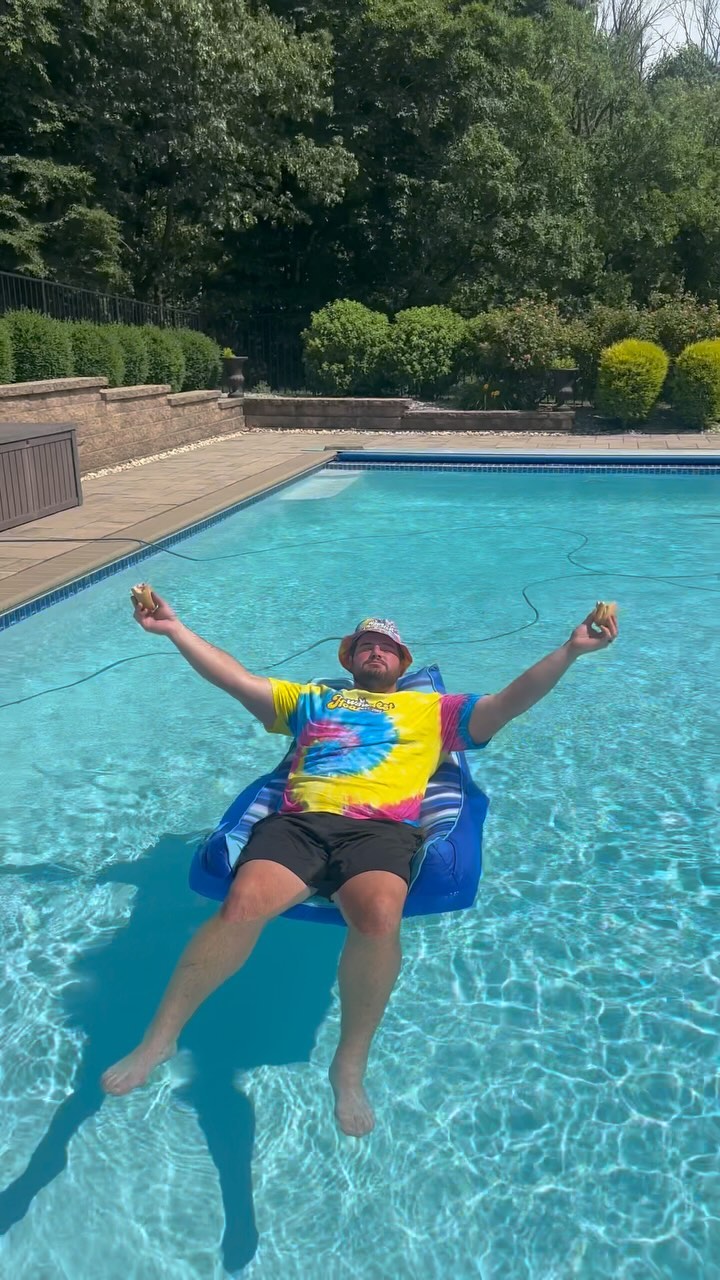 Instagram post by @landondickerson69 for WAWA. Caption reads: Floating through summer with $5 shortis and $6....