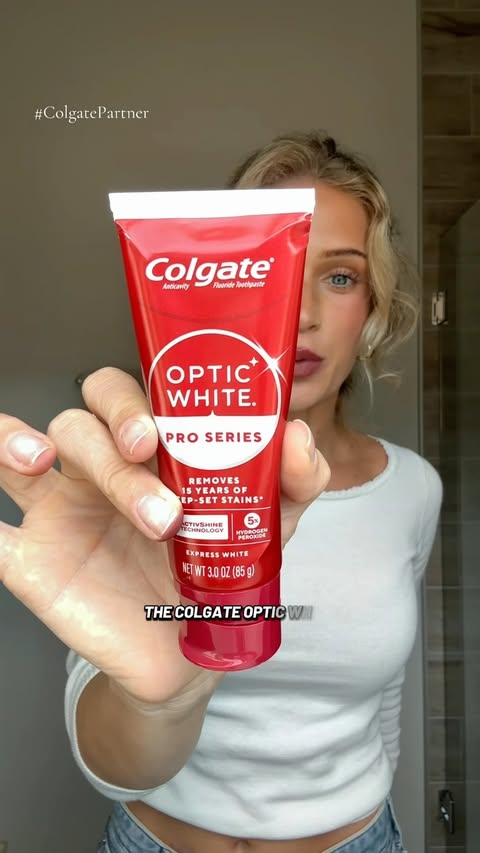 Instagram post by @sarah_wolak for Colgate. Caption reads: #AD #colgatepartner | Join the club and switch to....