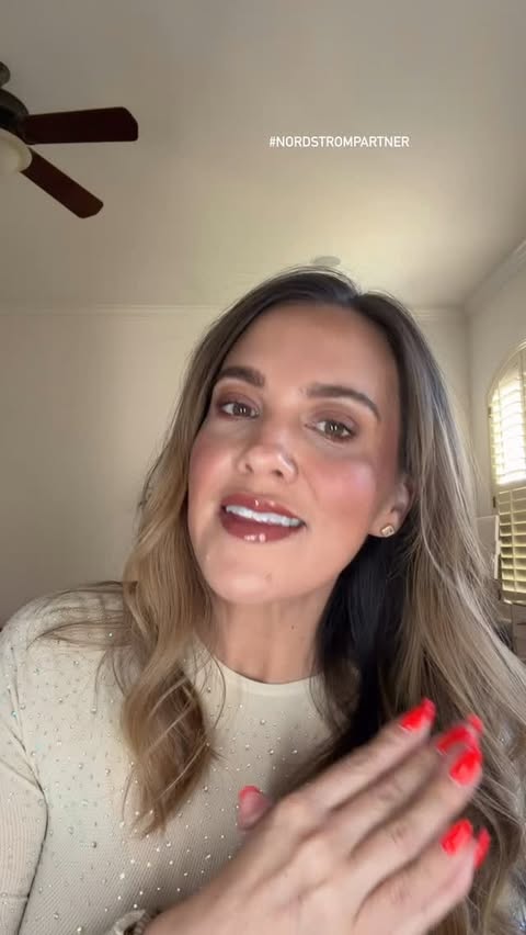 Instagram post by @ashleyandemilyblog for Nordstrom. Caption reads: Comment BEAUTY for all the....