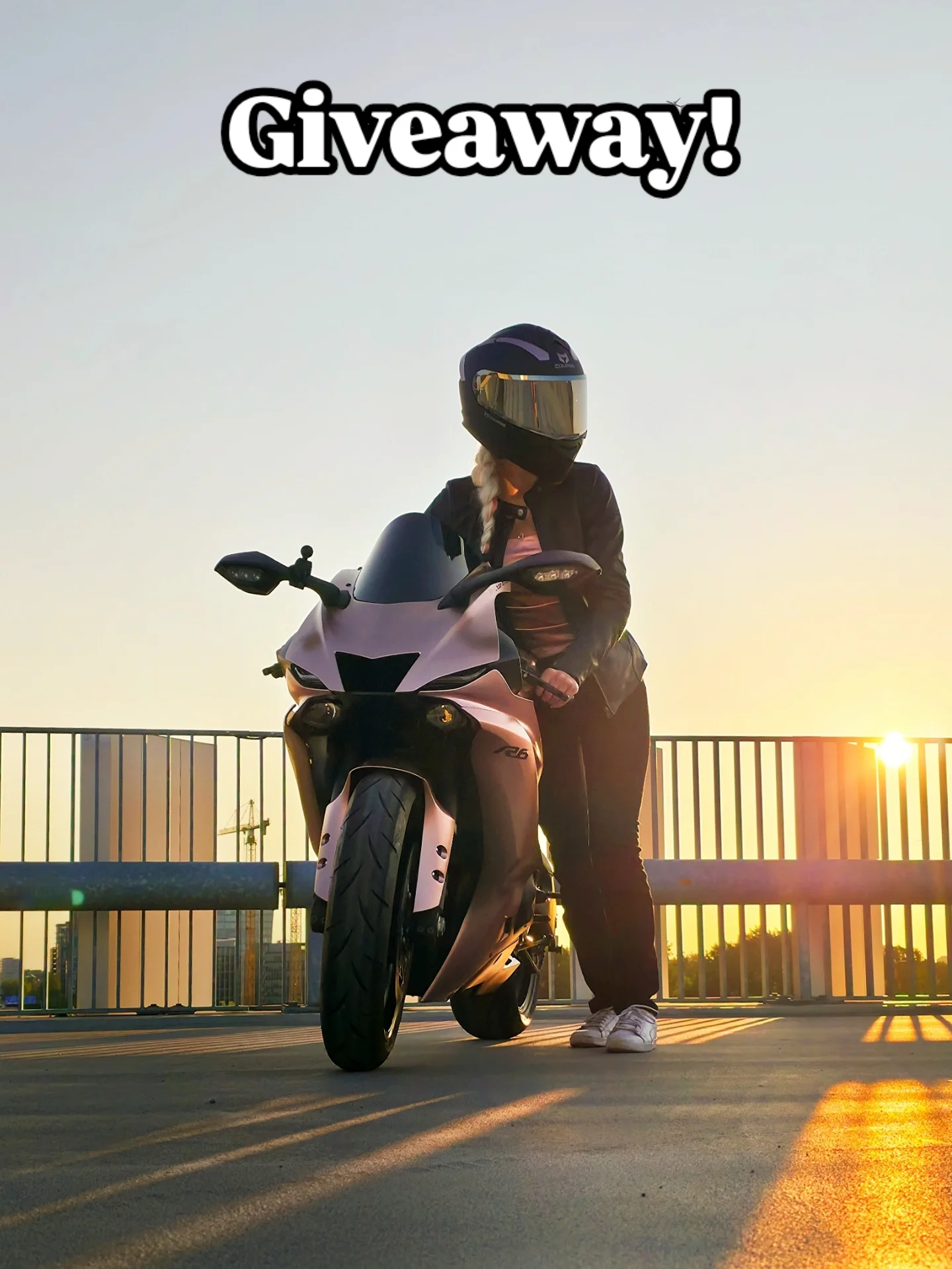 Instagram post by @motor.chick for XLMOTO. Caption reads: Who’s ready for a set of free gear? 👀🔥

🚨....