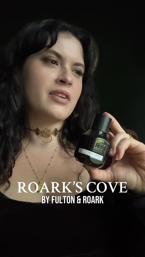 Instagram post by @thewolfinlace for Fulton & Roark. Caption reads: #gifted #ad🍄Let’s talk about Roark’s Cove from....