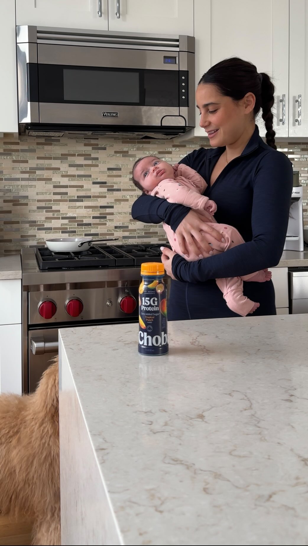 Instagram post by @briannajoye_fitness for Chobani. Caption reads: Who knew so much of my adult life would be making....