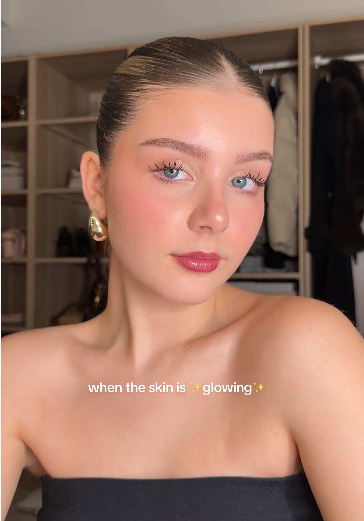 TikTok post by @darceyangel for Beauty Of Joseon. Caption reads: [...] skin is the outfit ✨ using the @Beauty of....