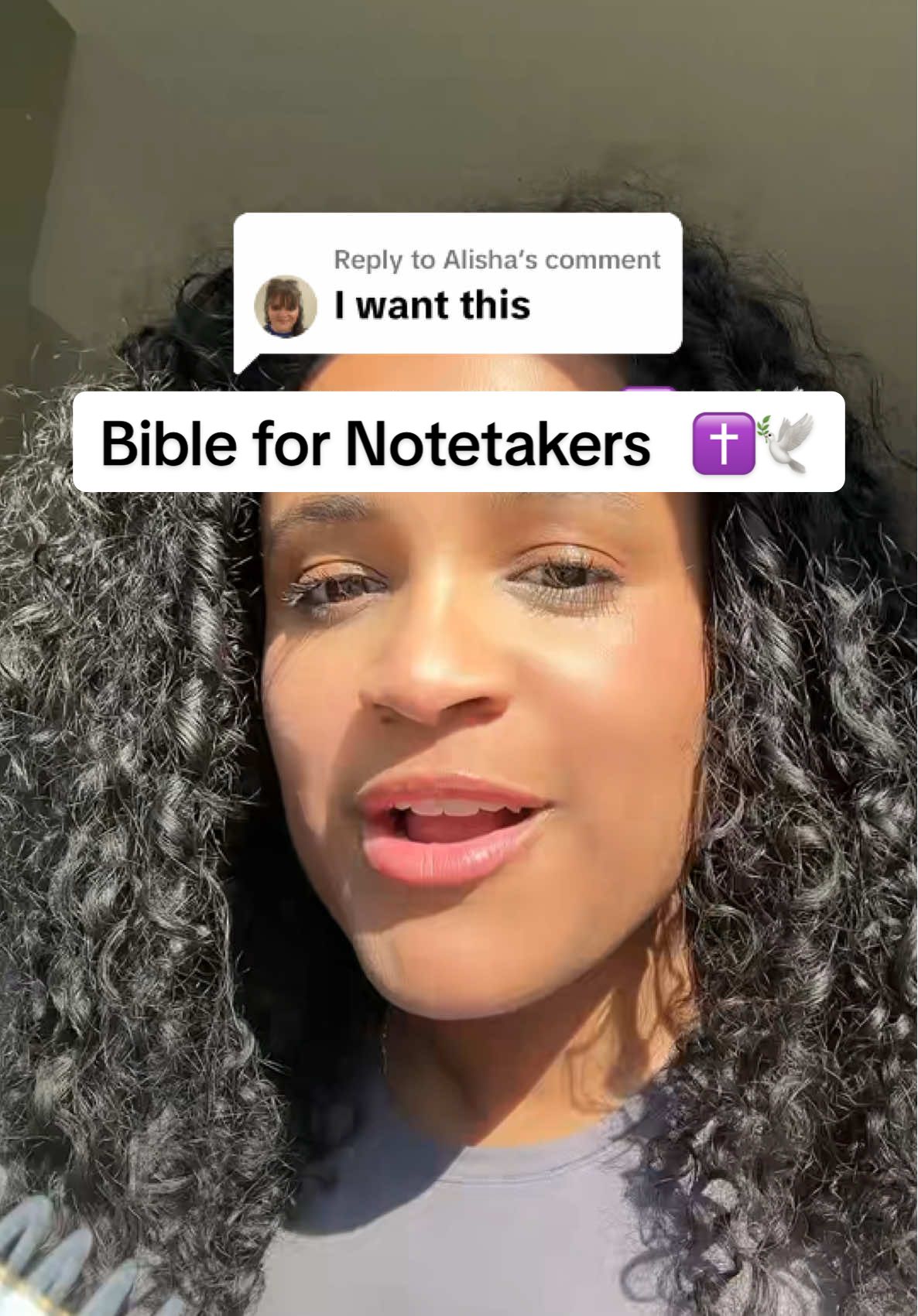 TikTok post by @socialmediadelsa for Spiral Bible. Caption reads: [...] #creatorsearchinsights @SpiralBible .