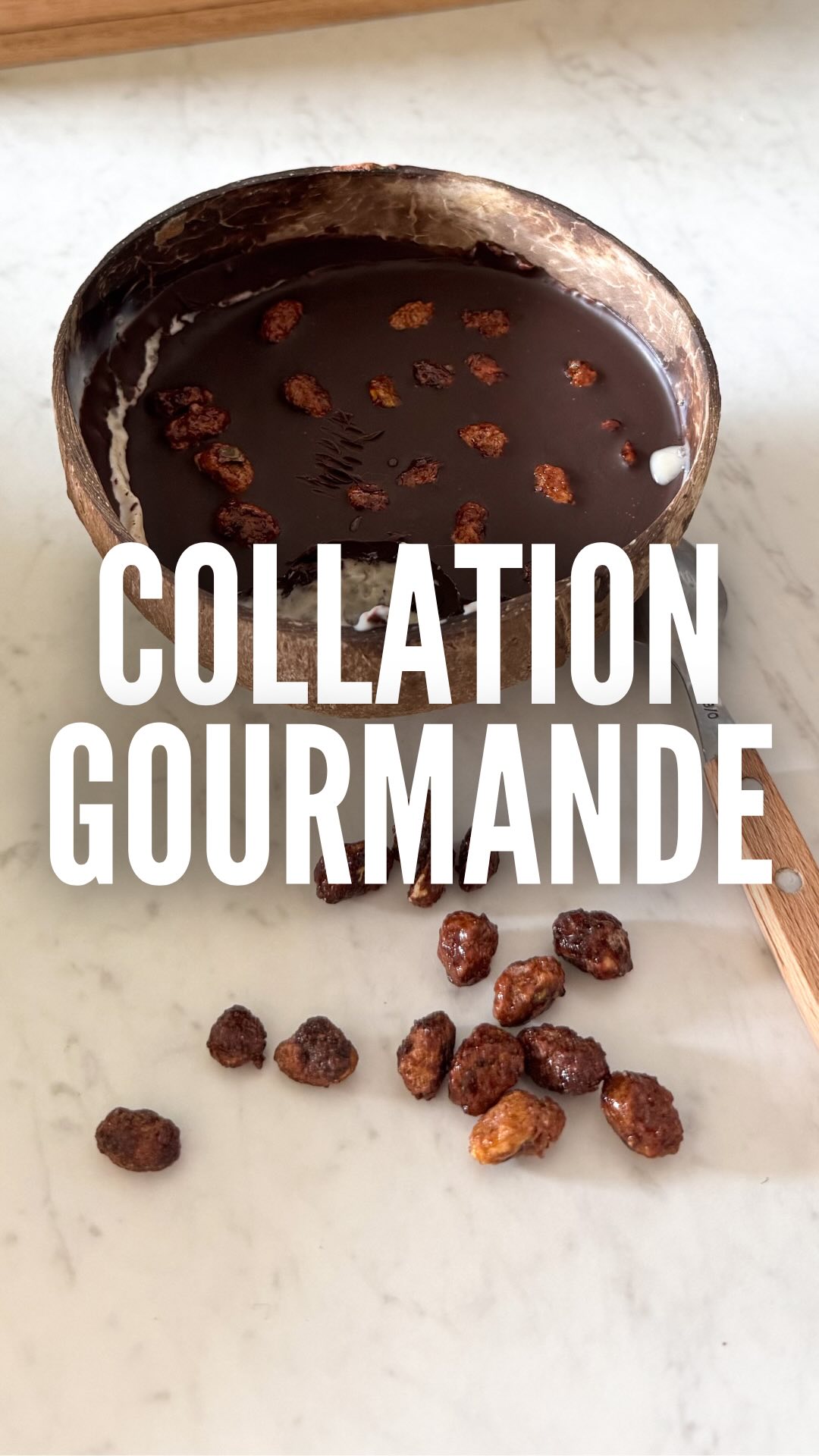 Instagram post by @clemence.marchadour for Koro France. Caption reads: Vraiment simple et terriblement BON!! ♥️🍫🥜

•....
