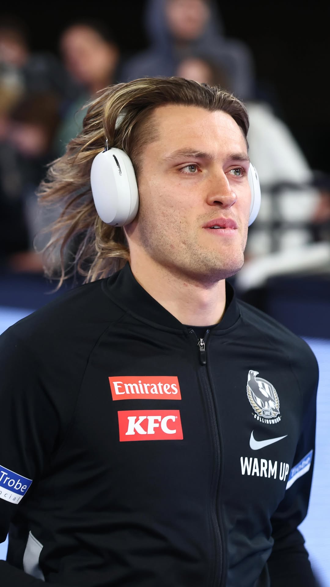 Instagram post by @collingwood_fc for Sonos. Caption reads: A day in the life of our 48th Captain, Darcy Moore....