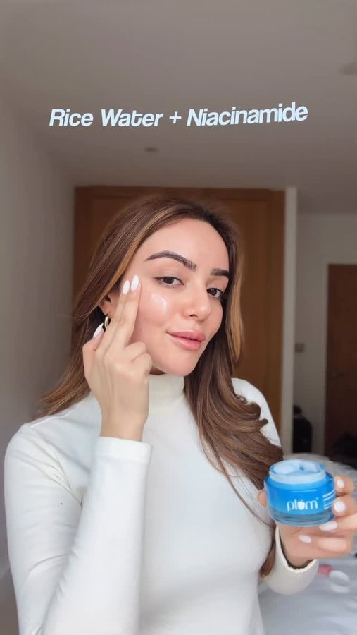 Instagram post by @simransethibedi for Plum Goodness. Caption reads: Story of my life: 

I’m only about halfway ready....