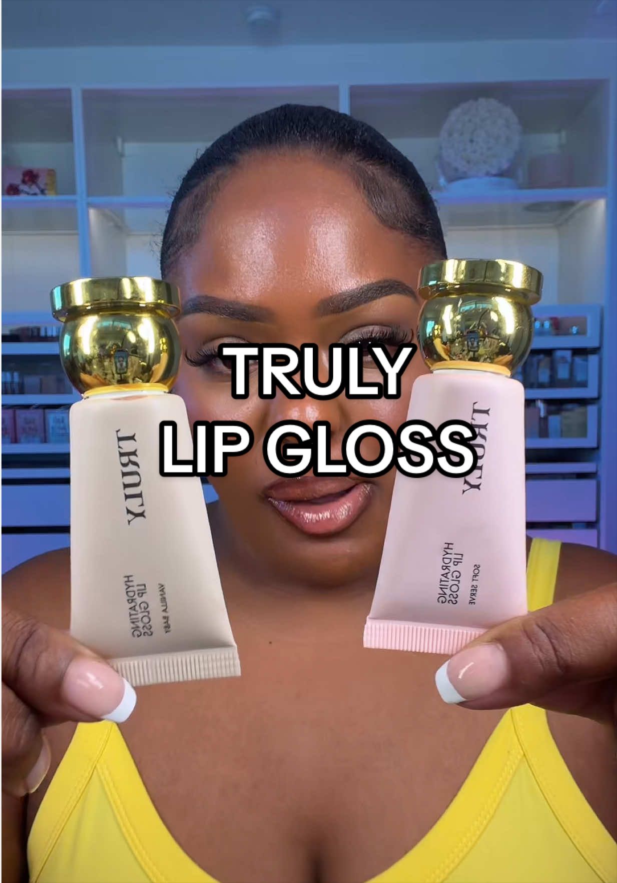 TikTok post by @_keepingupwithmeee_ for Truly Beauty. Caption reads: ✨💋 Vanilla Baby & Soft Serve 😍 @Truly Beauty....