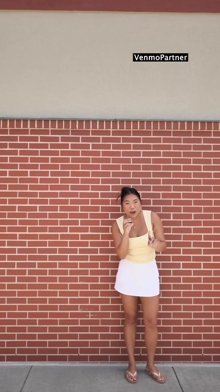 TikTok post by @meimonstaa for Venmo. Caption reads: I'll stick to cheering Jacob on from the sidelines....