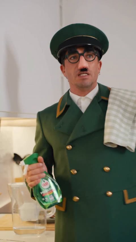 Instagram post by @vasco.pereira.coutinho for Fairy Portugal. Caption reads: O Sr. Fontes já ouviu todos os vizinhos deste....