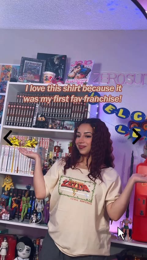 Instagram post by @zer0suitzelda for Redbubble. Caption reads: [...] gaming fit. The best part of shopping....