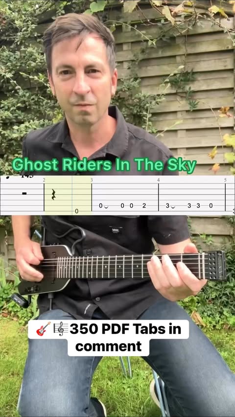 Instagram post by @1jour1riff for DonnerMusic. Caption reads: Ghost Riders In The Sky

I use....