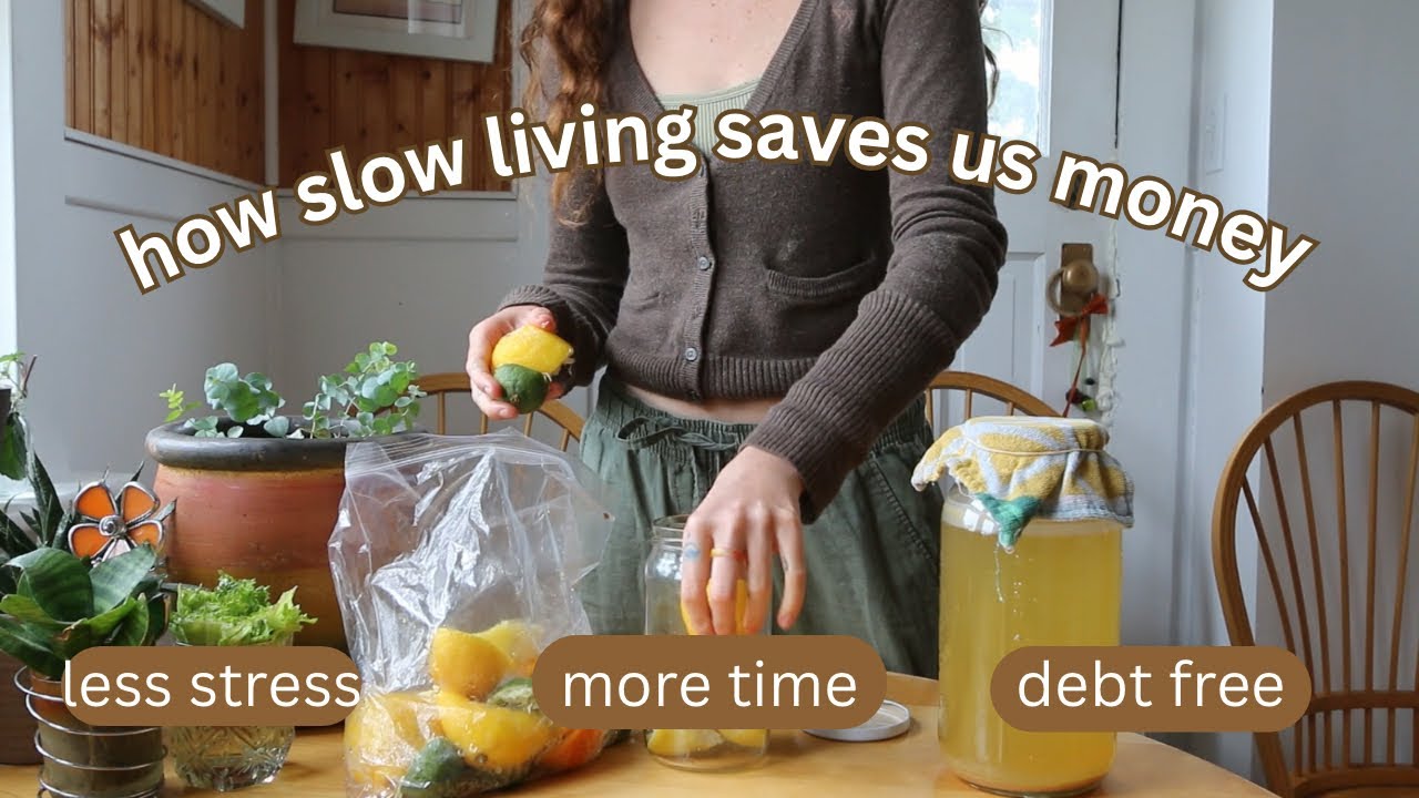 YouTube post by @Downtoearthjill for Natural Shilajit. Caption reads: 10 Ways Slow Living Saves You Money And Allows You....