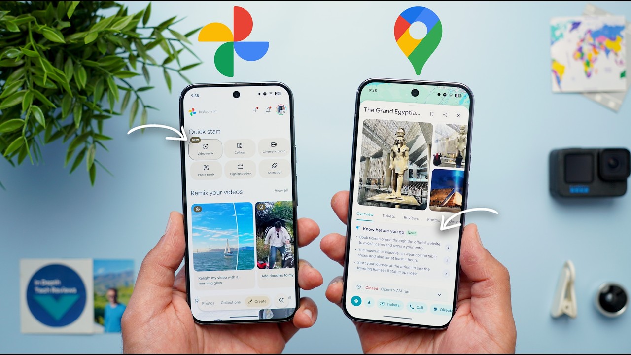 YouTube post by @IDTR for Skywork AI. Caption reads: Google Apps Updates Episode 132 – 33 New Features....