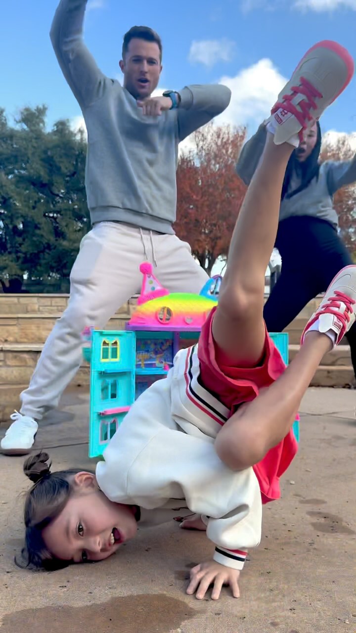 Instagram post by @amberleediamond for Gabby's Dollhouse. Caption reads: Ready to pounce on the cutest collab of the year!....