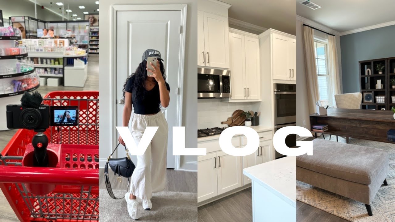 YouTube post by @BrittanyJacksonTV for Teami Blends. Caption reads: VLOG: Target Shop With Me, We found a Realtor,....