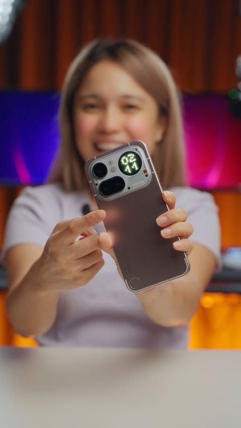 Instagram post by @sleepygodzillas for Nothing. Caption reads: The phone that stands out, Nothing Phone (4a) Pro.....