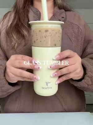 TikTok post by @betsmarr for Reduce. Caption reads: [...] #icedcoffee #tumbler #coffee @Reduce.