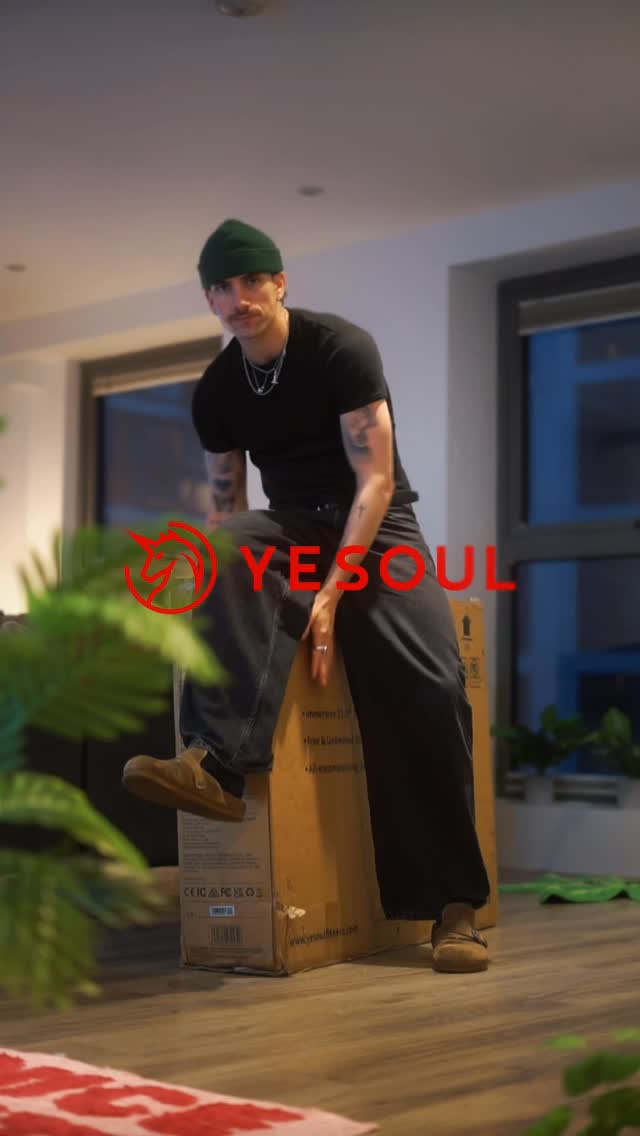 Instagram post by @javiufficiale01 for YESOUL FITNESS. Caption reads: Just got sent this Yesoul G1M Plus Bike (Bike +....