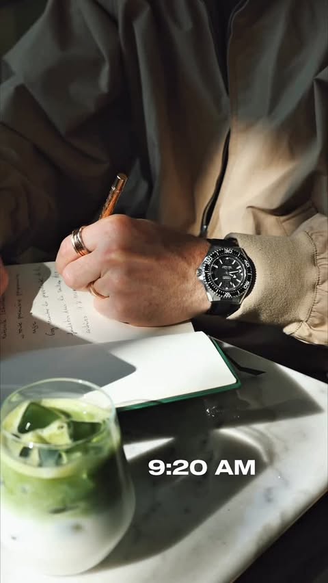 Instagram post by @legrandcharles for OMEGA. Caption reads: Precision in motion | @omega Seamaster Planet....