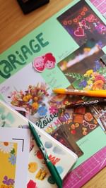 Instagram post by @poulettemagique for Pilot Pen France. Caption reads: Je me marie dans 2 mois tout pile ! Du coup je....