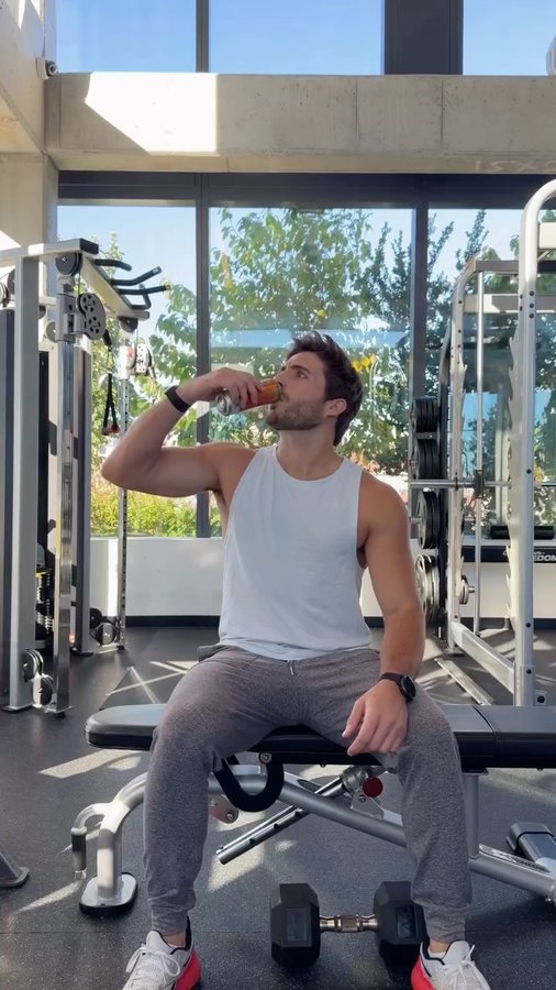 Instagram post by @themattyrossi for ZOA Energy. Caption reads: New city, new routine - @zoaenergy keeps me fueled....