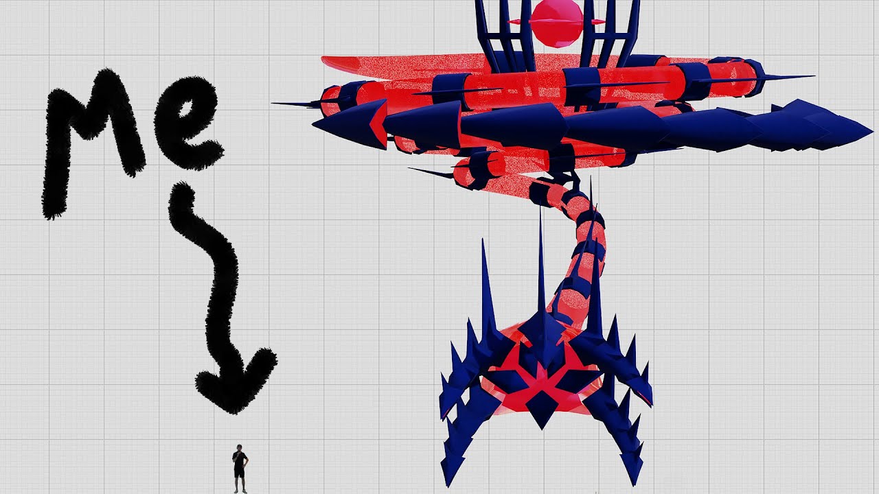 YouTube post by @AstroidmaniaVideos for Holzkern. Caption reads: Using VFX to Reveal the True Scale of Pokémon.