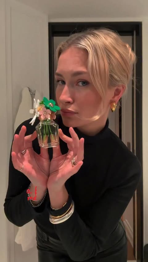 Instagram post by @millietulula for Marc Jacobs Fragrances. Caption reads: AD @marcjacobsfragrances Daisy Wild Eau De Parfum....