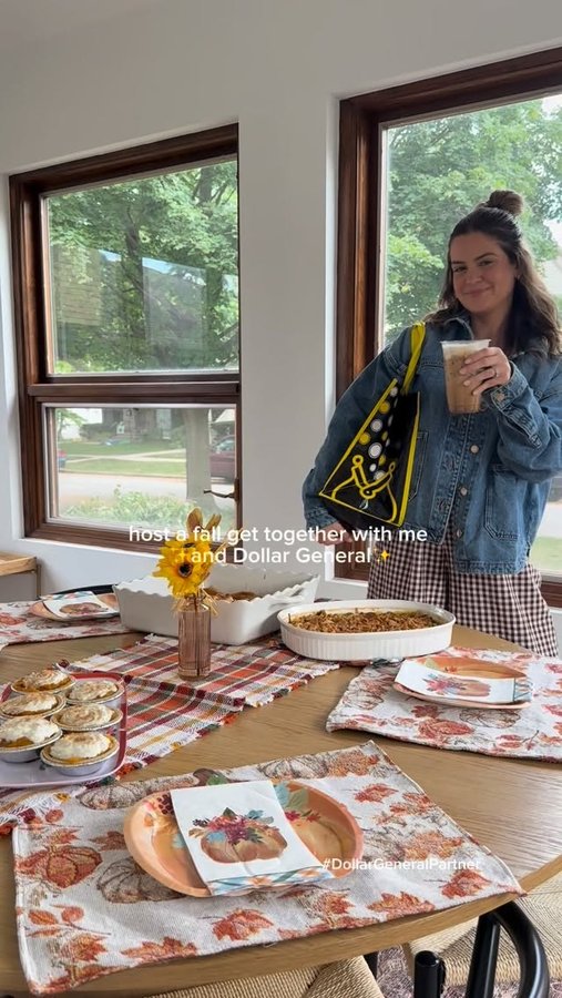 Instagram post by @alisonhavens_ for Dollar General. Caption reads: Sips, Sides, and Sweets! Let me know which recipes....