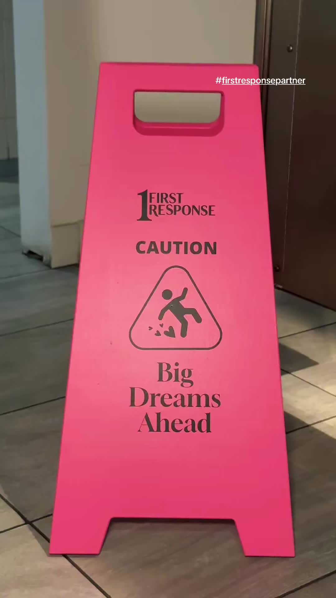 TikTok post by @xhellxhan for Her Campus. Caption reads: #FirstResponsePartner Who knew a conference....