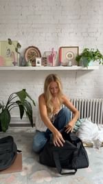 Instagram post by @talliia for ALOHA Collection. Caption reads: the perfect bags for a weekend away....