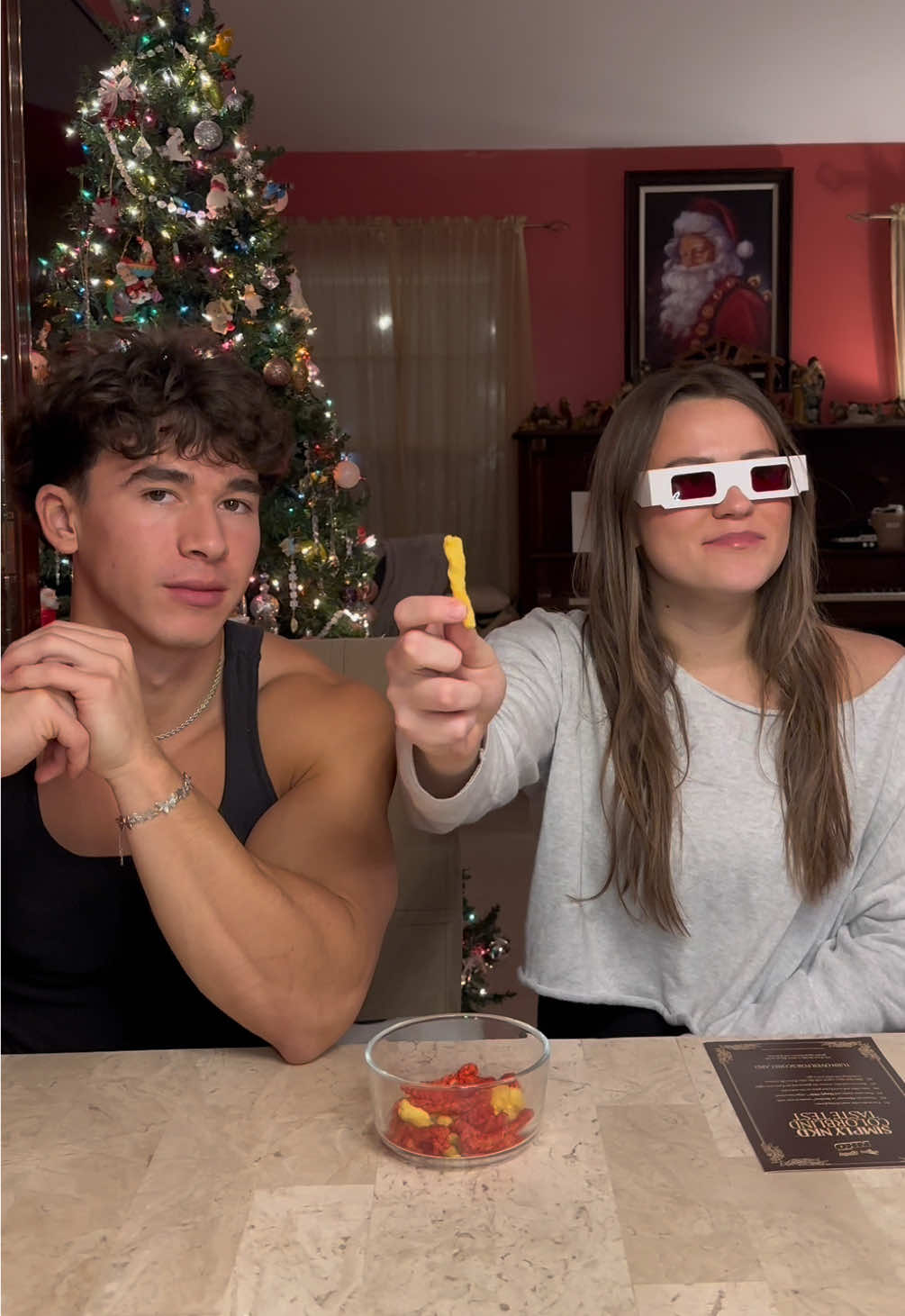 TikTok post by @marissagulleyy for Cheetos. Caption reads: #ad taste testing the new simply NKD @Chester....