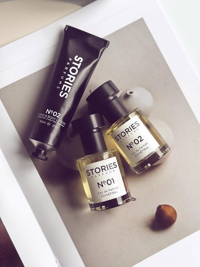 Instagram post by @elayiik for STORIES Parfums. Caption reads: Stories Parfums✨ My introduction to....