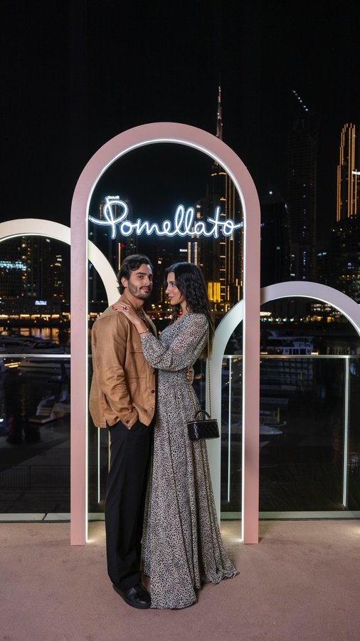 Instagram post by @aliandwalaa for Pomellato. Caption reads: Celebrating the spirit of Ramadan in style at the....