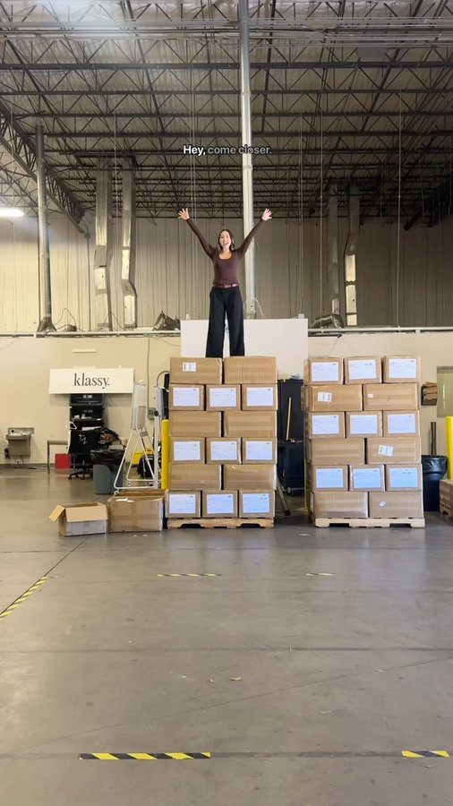 Instagram post by @itsnatalierogers for Klassy. Caption reads: @klassy’s biggest sale of the season is here!....