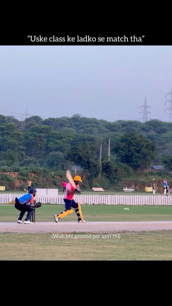 Instagram post by @sixesbyakash for Vision11. Caption reads: 157(43) 
18 sixes 🤝💯.