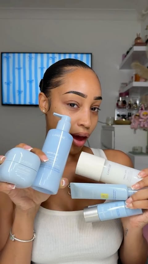 Instagram post by @summerbotwe for Laneige. Caption reads: AD Skincare Made Easy @laneige_uk @amazonuk....
