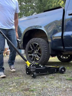 TikTok post by @travistrujillo30 for VEVOR Home Improvement. Caption reads: VEVOR 3-Ton Off-road Steel/Aluminum Heavy Duty....