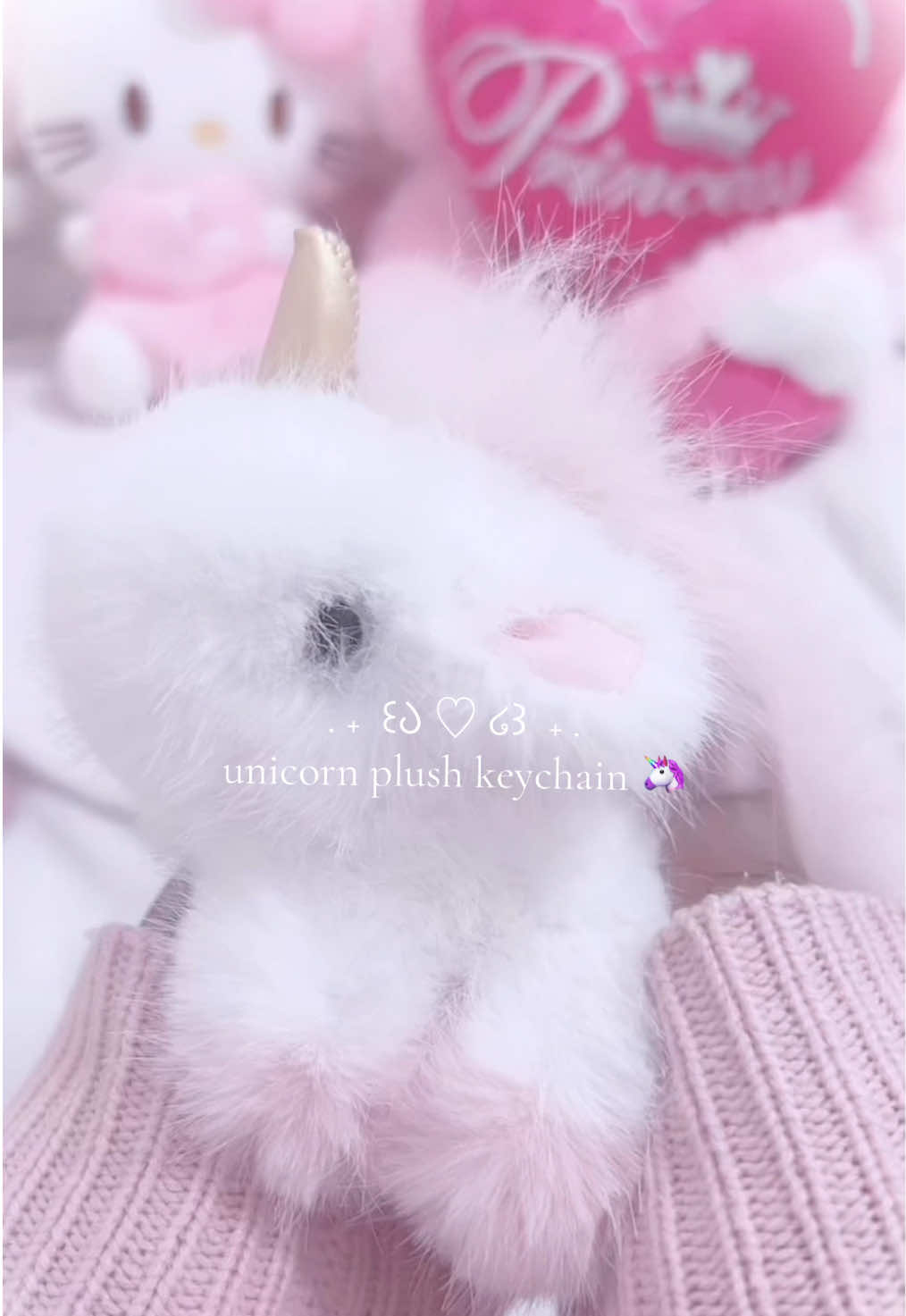 TikTok post by @_hearts4anaa for Bunnylulu. Caption reads: shes so fluffyyy 🥹 @BunnyLulu Original #🎀 #pink....