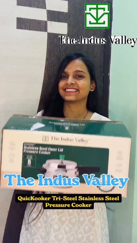 Instagram post by @cutie_shivi_jha for The Indus Valley. Caption reads: 💚 The Indus Valley: 100% Healthy Cookware

🤩 For....