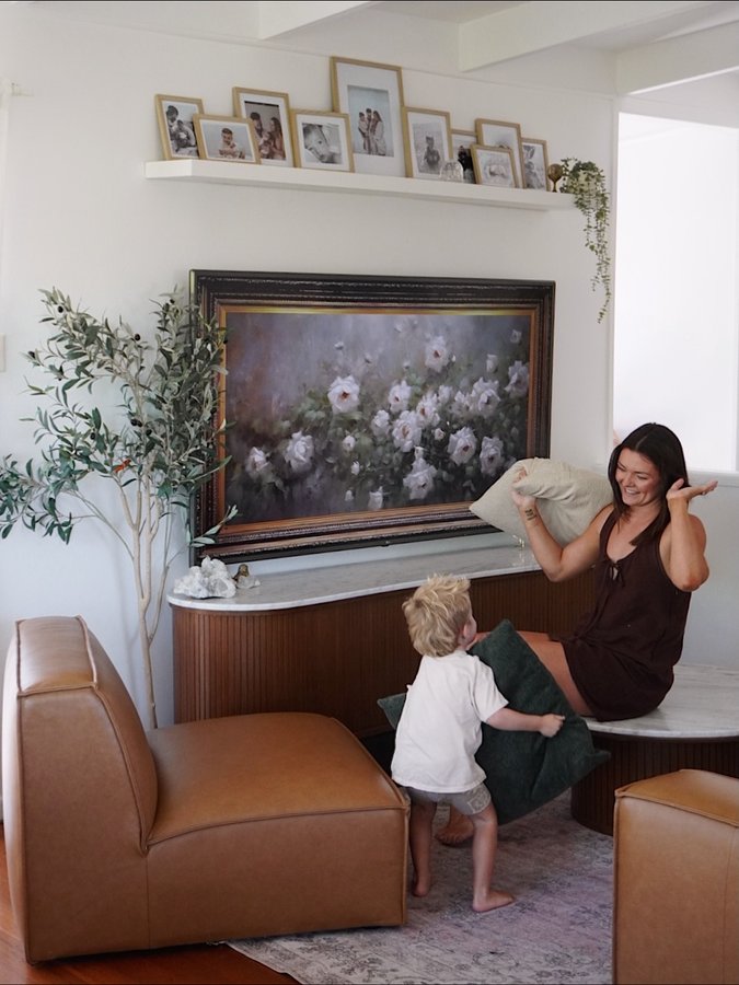 Instagram post by @kathryndenny for Castlery. Caption reads: When people say you can’t have nice things with....