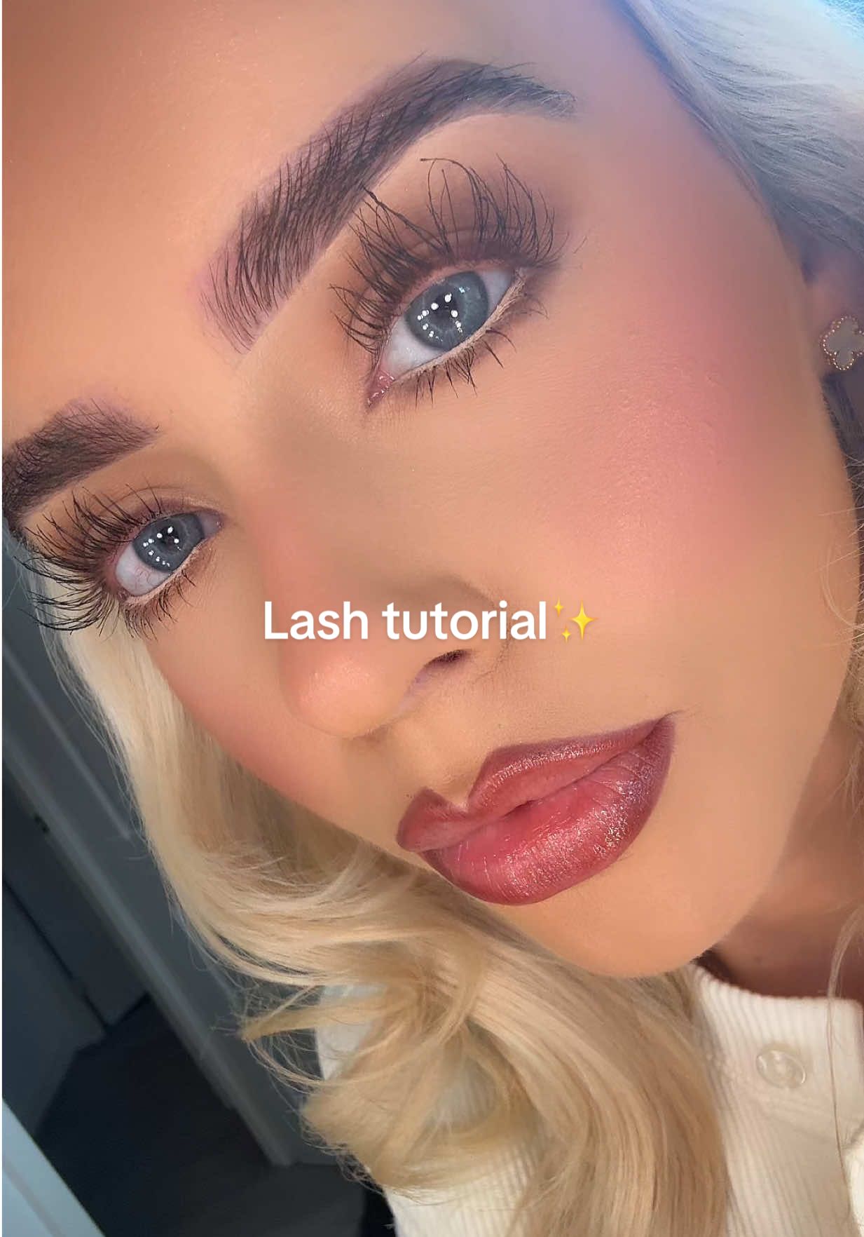 TikTok post by @chloerichards373 for Nanolash. Caption reads: [...] @Armani beauty vertigo lift Serum: @Nanolash....
