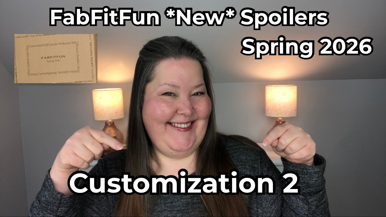 YouTube post by @kathrinmccarty6784 for FabFitFun. Caption reads: Fabfitfun *NeW* Spoilers - Spring 2026 - [...].