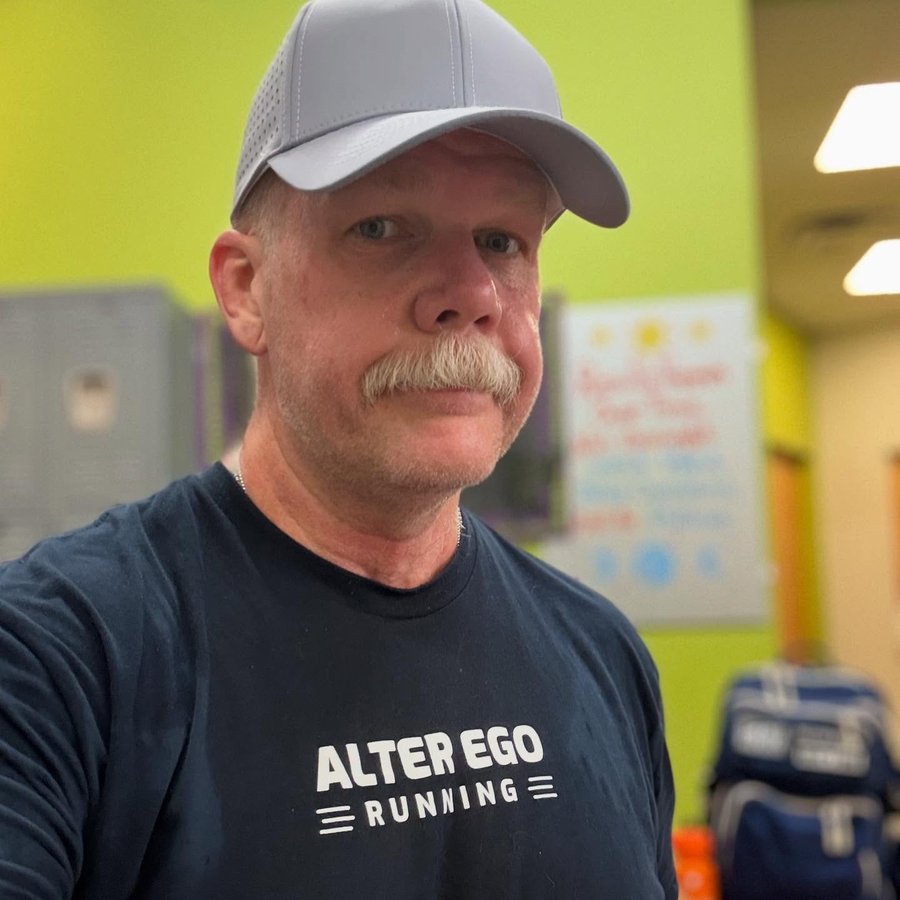 Instagram post by @briankolb for Alter Ego Running. Caption reads: [...] #gymlife #ourapartner....