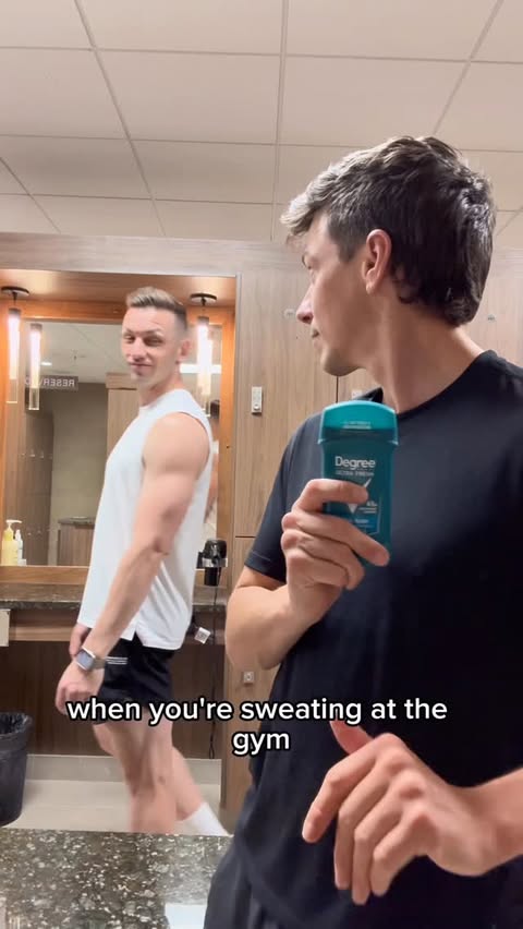 Instagram post by @michaelandmatt for Degree. Caption reads: #DegreePartner Smelling good is kind of my love....